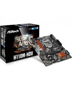 Asrock h110m-hdv H110mhdv Tarjeta Madre  Ddr4sdram 32 Gb Intel