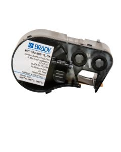 Brady MC-750-595-YL-BK etiquetas de vinilo para interioresexteriores serie bmp41 bmp51 bmp53 amarillo -