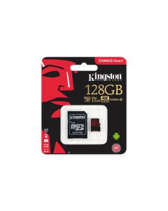 Kingston sdcr/128gb Me-443371-17 Sdcr 128gb Memoria Microsd Clase10 Sdhc100r80w U3 Uhs-i V30 128 Gb (sdcr128gb)