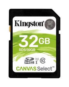 Kingston sds/32 gb Sds 32 Memoria Sd Clase10 Sdhc Canvas Select 80r Cl10 Uhs-i(sds32gb