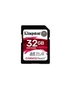 Kingston sdr/32 gb Me-443372-21 Sdr 32 Memoria Sd Sdhc Canvas React 100r70wcl10uhs-i U3v30(sdr32gb