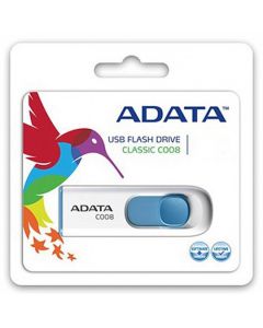 Adata ac008-64g-rwe Ac00864grwe Usb 64gb C008 Blanco + Azul Retrac