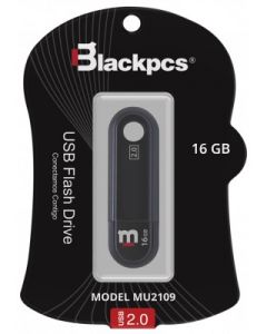 Blackpcs mu2109bl-16 Memoria Flash Usb 2109 - Negro, 16 Gb,