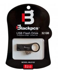 Blackpcs mu2102bl-32 Memoria Usb - Negro Metálica, 32 Gb, 2.0