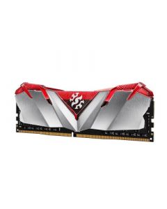 Adata ax4u30008g16a-sr30 Memoria Ram Gammix D30 - 8 Gb, Ddr4, 3000 Mhz, Udimm, Disipador Gris Con Cubierta Traslucida Roja