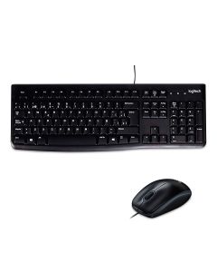 Logitech MK120MKT teclado y mouse mk120 alámbrico usb color negro