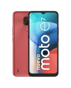 Motorola MOTOE732/2-R motoe732 2-r smartphone e7 65" hd+ 32gb2gb cámara 48mp+2mp5mp mediatek android 10 color rosa coral