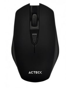 Acteck ac-924023 Mouse Inalámbrico M120 Lux - Negro, 6, Inalámbrico, óptico, 1600 Dpi