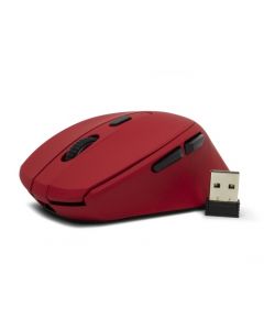 Vorago mo-306-rd Mouse Inalámbrico Iluminado Mo-306 - Rojo, 2400 Dpi, Recargable