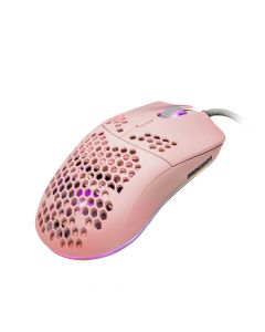 Game Factor pixart 3389 Mouse  Mog601 - Juego, Laser, 16000 Dpi, Rosa