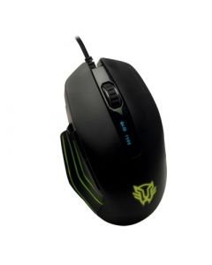 Acteck br-931403 Mouse Gamer Alambrico Usb Iluminacion Rgb 8 Botones + Scroll 18000 Dpi Configurables Balam Rush Hunt