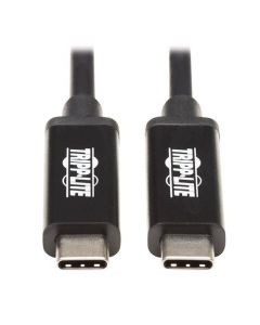 Tripp Lite MTB3-01M-5A-AB cable thunderbolt 3 activo (mm) - 40 gbps entrega energía 5a 100w 4k60 hz 1m color negro