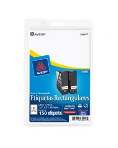 Avery 5440 Etiquetas Removibles Rectangular 1 2 X 3 In 150