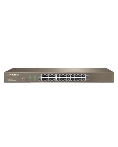 Tenda g1024g Switch No Administrable Ip-com, 19 Rack, 24 Puertos 10 100 1000 Mbps, Protección Rayos 6kv, Plug  And Play, Caja Acero