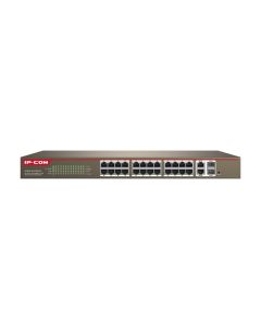 Tenda s3300-26-pwr-m Switch Ip-com Poe, Web  Smart, 24 Puertos Fe Poe Af, At, 2 Ge, Vlan, 370 W