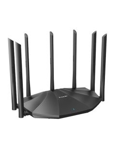 Tenda ac23 Router Ac2100 802.11 Ac B G N Dual-band 7 Antenas Externas Mu-mimo + Beamforming, Ipv6, Iptv, 4 Puertos Gigabit, Unifica Señales 2.4 Ghz Y 5 Ghz, (1 Wan  3 Lan)