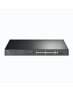 Otros tl-sg1218mp Tp Link Switch Tp-link 16 Puertos Rj45 Gigabit 10 100 1000 Mbps Poe+ Con 2 Y Ranuras Sfp Combo No Administrable Para Rack 19 Pulgadas
