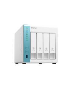 Qnap TS-431K-US 4-bay personal cloud nas for backup and data sharing. annapurna labs 4-core 1.7ghz, 1gb ram, with lockable drive tray