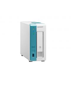 Qnap TS-131K-US 1-bay personal cloud nas for backup and data sharing. annapurna labs 4-core 1.7ghz, 1gb ram, with lockable drive tray