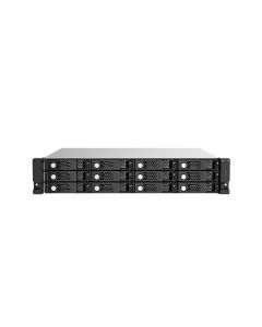 Qnap TL-R1220SEP-RP-US 12 (+6) -bay sata 6gbps (12 x 3.5in + 6 2.5in) 2u nas, xeon d-1622 4 cores  8 threads 2.60 ghz (boost up to 3.20 ghz), 32gb ddr4 ecc ram (4 dimms, max 128gb total)