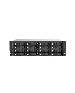 Qnap TL-R1620SEP-RP-US 16-bay 3u rackmount sas 12gbps jbod expansion enclosure with expander, 2.5" 3.5" & sata 6gbps drives, 4 x sff-8644 mini-sas hd ports, redundant psu, without rail kit.