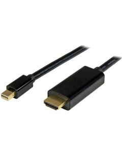 Mdp2hdmm1mb Startech Cable Convertidor Mini Displayport A Hdmi De 1m - Color Negro Ultra Hd 4k