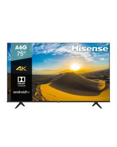 Hisense 75a6g Television - 75 Pulgadas, 4k Uhd, 3840 X 2160, Android