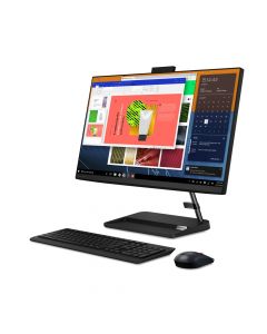 Lenovo F0G0011QLD idea aio 3 24itl6/core i7-1165g7 2.8ghz/8gb ddr4-3200 max 16gb/256gb ssd + 1tb hdd/23.8 fhd/color negro/win 11 home/1 año en centro de servicio