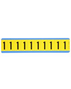Panduit pcl100-1 Pcl1001 Number Vinyl Cloth 1 1"h 10card