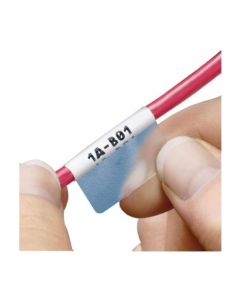 Panduit PDL-2 etiqueta autolaminable para matriz de puntos, 0.50" x 1.44", vinil, blanca.