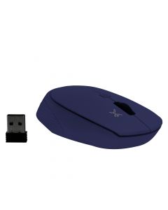 Perfect Choice pc-045052 Mouse Inalambrico Azul Mate 800-1600 Dpi Cuerpo Ergonomico Dise?o Simetrico