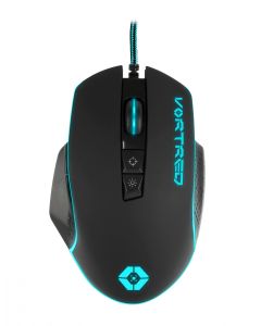 Perfect Choice v-930143 Mouse Gaming 7 Botones Programables De 800-6400 Dpi Luz Led. Vortred