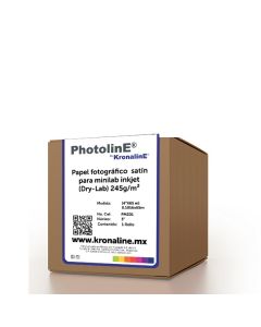 Kronaline PMS01 papel fotográfico satín para minilab inkjet (dry-lab) 245gm 1016 x 65 m