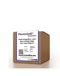 Kronaline PMS02 papel fotográfico satín para minilab inkjet (dry-lab) 245gm 1524 x 65 m