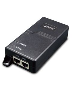 Planet POE-163 inyector poe  1 puerto rj45 datos velocidad de transmision 10 100 1000 mbps con alimentacion activo af at distancia metros
