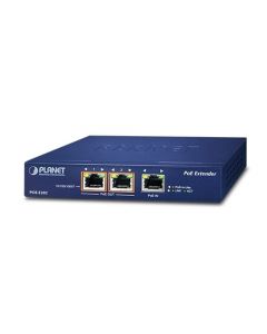 Planet POE-E202 extensor poe  1 puerto rj45 entrada velocidad de transmision 10 100 1000 mbps recibe activa af at + 2 puertos proporciona activo distancia metros