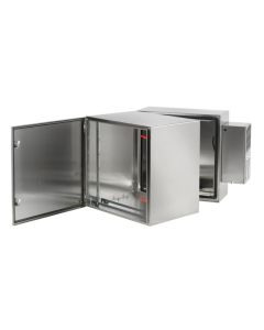Hoffman PTHW242428G2A gabinete de pared industrial con ventana 24x24x28 ac (hermetico nema 12)