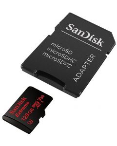 Sandisk sdsqxaf-128g-gn6aa Ram-2966 Memoria 128gb Micro Sdxc Mobile Extrem Action Cam 100mb S 4k Clase 10 C Adaptador