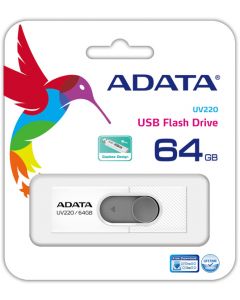 Adata auv220-64g-rwhgy Ram-2991 Memoria 64gb Usb 2.0 Uv220 Blanco-gris