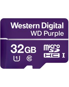 Western Digital wdd032g1p0a Wd - Memoria 32gb Micro Sdhc Purple Videovigilancia 24 7  Clase 10 Lect 80mb S Esc 50mb