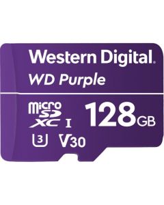 Western Digital wdd128g1p0a Wd - Memoria 128gb Micro Sdxc Purple Videovigilancia 24 7 Clase 10 U3 V30 Lect 100mb S Esc 60mb
