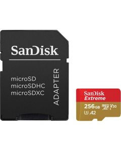 Sandisk sdsqxa1-256g-gn6ma Memoria Extreme 256gb Micro Sdxc 160mb S 4k Clase 10 A2 V30 C Adaptador