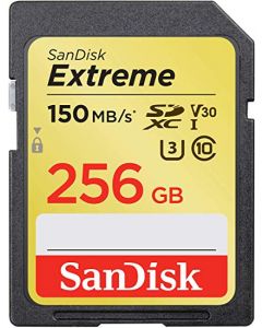 Sandisk sdsdxv5-256g-gncin Memoria 256gb Sdxc Extrem Uhs-i 150mb S 4k V30 Clase 10
