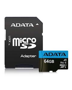 Adata ausdx64guicl10a1-ra1 Memoria Micro Sdxc Sdhc Uhs-i 64gb Clase 10 A1 100mb 25mb Seg C Adaptador