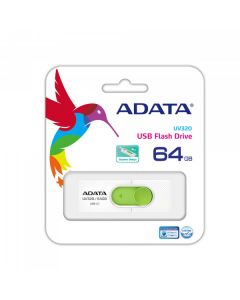 Adata auv320-64g-rwhgn Memoria 64gb Usb 3.1 Uv320 Retractil Blanco-verde