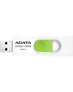 Adata auv320-128g-rwhgn Memoria 128gb Usb 3.1 Uv320 Retractil Blanco-verde