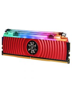 Adata ax4u320038g16-sr80 Memoria Udimm Ddr4 8gb Pc4-25600 3200mhz Cl16 1.2v Xpg Spectrix D80 Rgb Rojo Con Enfriamiento Liquido Pc Gamer Alto Rendimiento