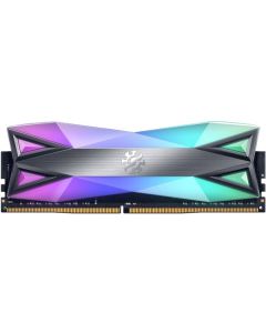 Adata ax4u41338g19j-st60 Memoria Udimm Ddr4 8gb Pc4-33000 4133mhz Cl19 1.4v Xpg Spectrix D60g Rgb Gris Con Disipador Pc Gamer Alto Rendimiento