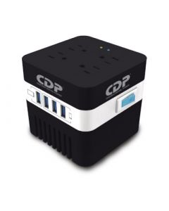 Cdp ru-avr604, Regulador De Voltaje Ru-avr604 - , 4, Negro, 600 Va