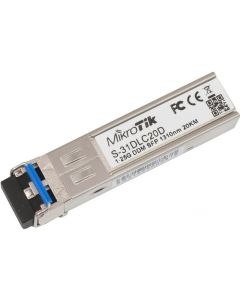 Mikrotik S-31DLC20D network transceiver module 1250 mbit/s sfp 1310 nm